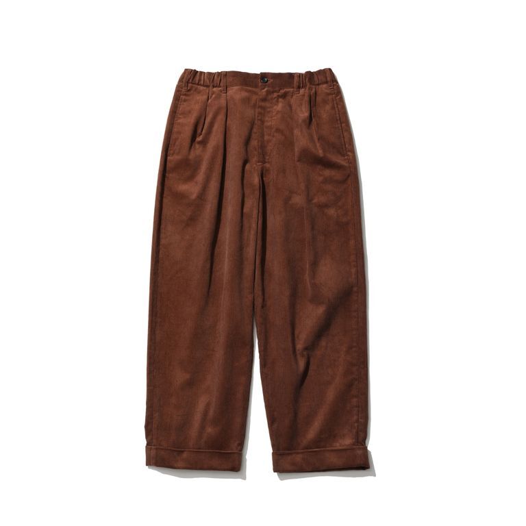 TapWater Corduroy Tuck Trousers | MAROON