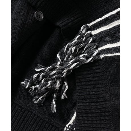 SON OF THE CHEESE  FRINGE KNIT CARDIGAN