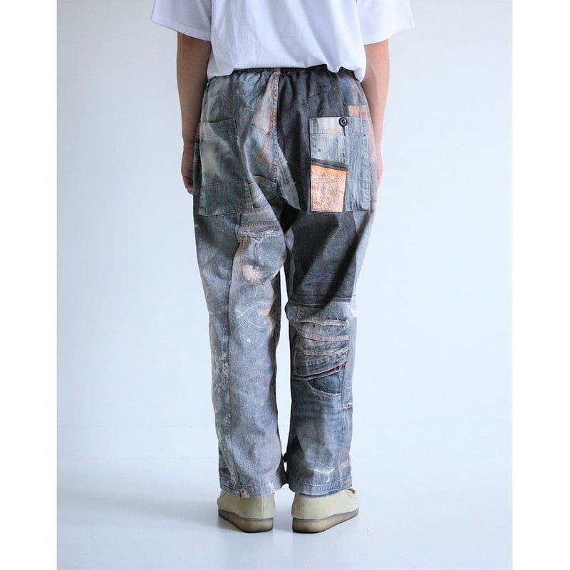 ANACHRONORM AN278 ARCHIVE DENIM COLLAGE WIDE EA