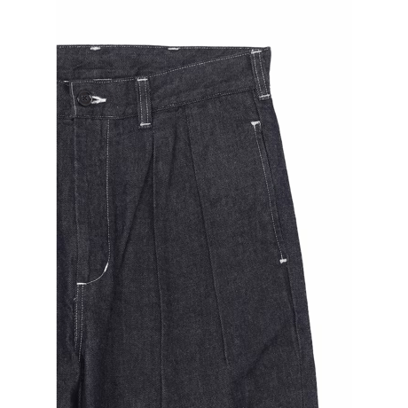 Ground Y×EDWIN 11oz INDIGO DENIM WIDE-TUCK PANTS WITH TAB DETAIL