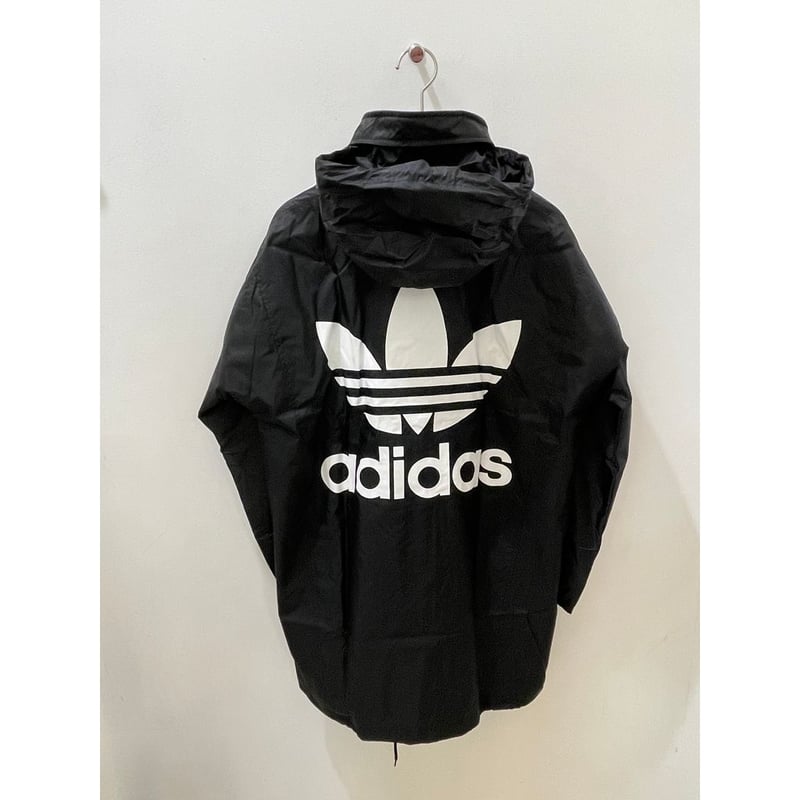 adidas ビッグトレフォイル スタンドカラー ナイロンコート | MAROON