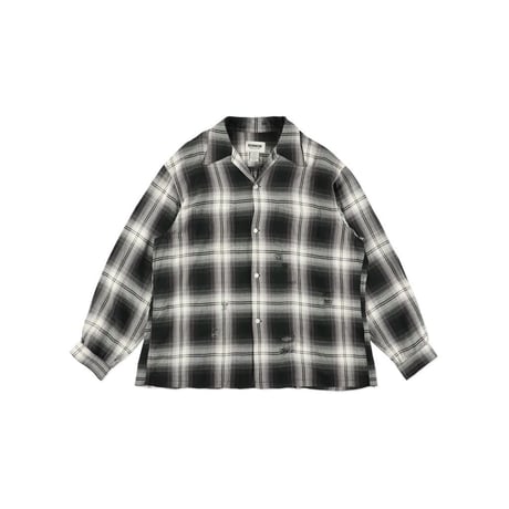 BOW WOW REMADE RAYON PLAID SHIRT AGED