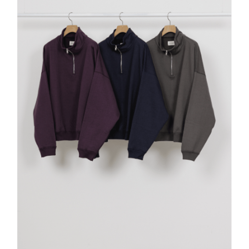 トップス markaware quater zip pull over 予約商品】MARKAWARE SHORT QUARTER ZIP PULL OVER |