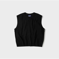 MAGIC STICK MONOLITH KNIT NO SLEEVE T (BLACK)
