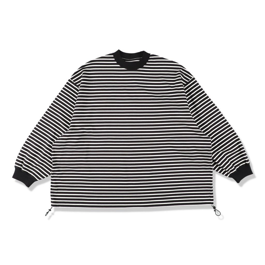 is-ness BALLOON STRIPES LONG SLEEVE T SHIRT | M