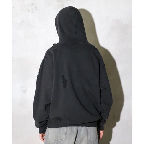 THRIFTY LOOK  WORN-OUT BAND HOODIE NIRVANA