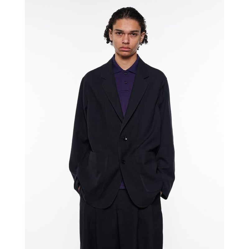 marka Tumbled Wool Serge Stroll Around Jacket