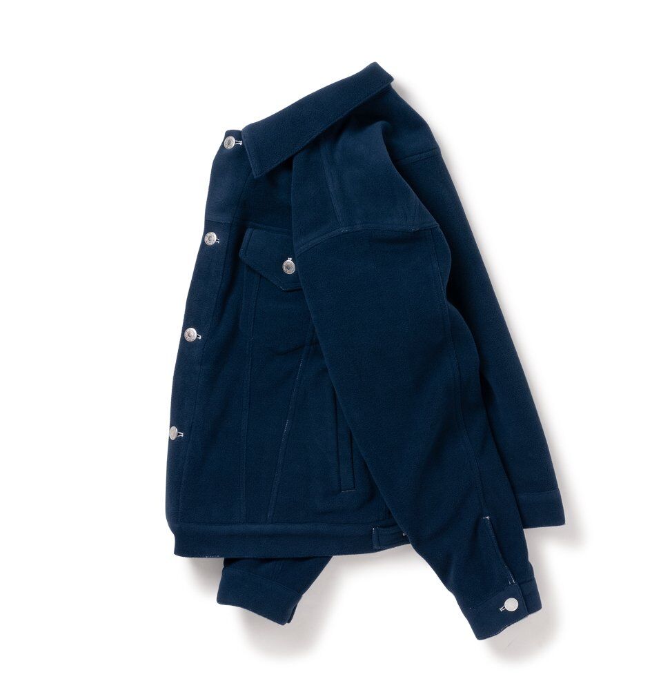 SON OF THE CHEESE Fleece jean Jkt | MAROON