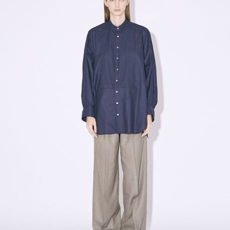 beautiful people double-end leno cloth tuxedo blouse
