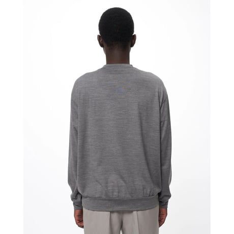 marka  Super 100s Washable Wool Jersey / Crew Neck L/S Tee