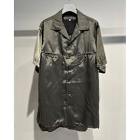 Y's for men CHAIN STITCH OPEN-COLLAR SHORT SLEEVE SHIRT