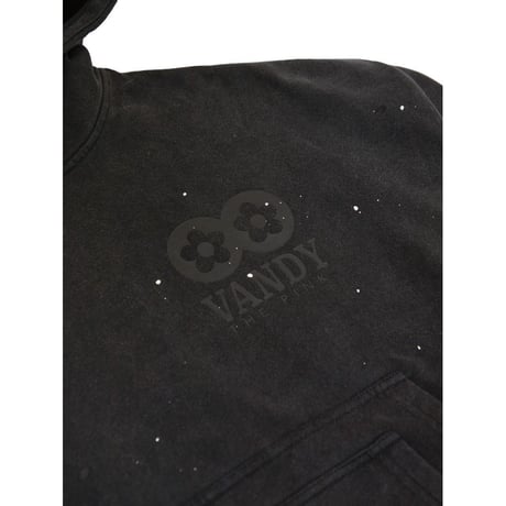 VANDY THE PINK Washed paint Splash Flower Hoodie