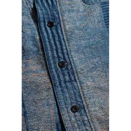FDMTL BORO JAQUARD HAORI SHIRT 3YR WASH