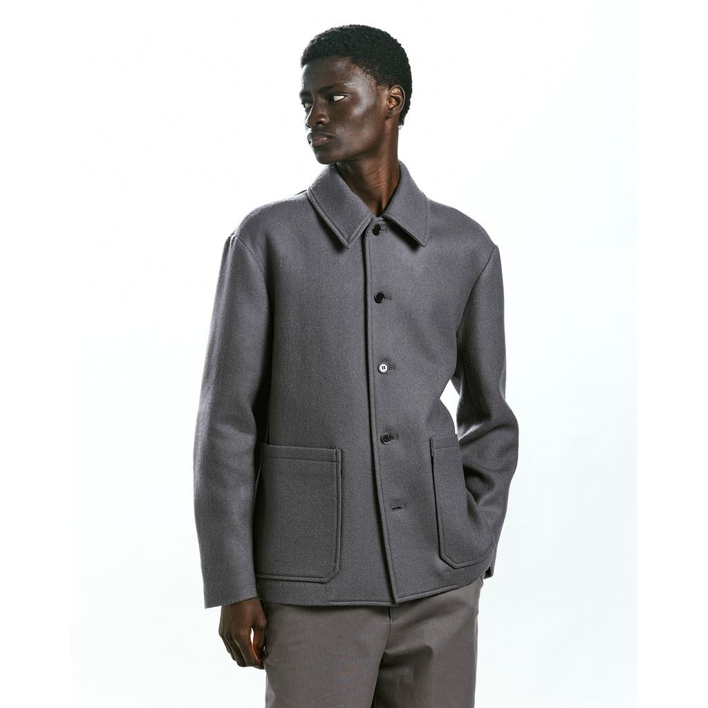 MARKAWARE ORGANIC WOOL DOUBLE CLOTH WORK JACKET