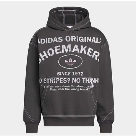 adidas originals オリジナルス シューメーカー グラフィック パーカー　ユーティリティブラック