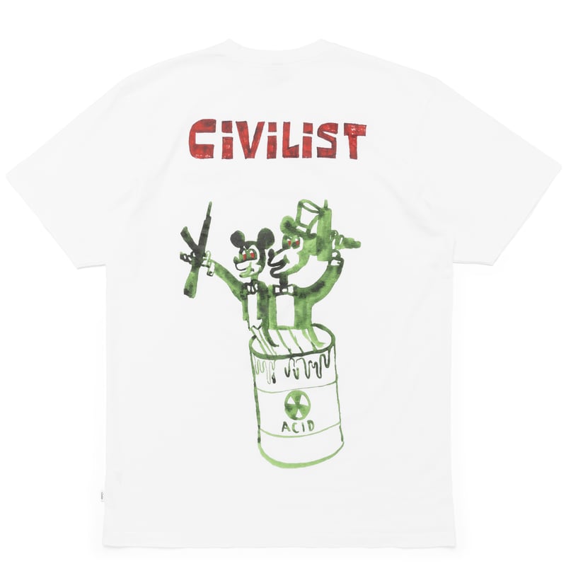 Civilist Mouse Tee - White | MAROON