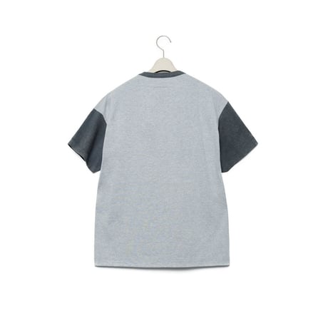 FUMITO GANRYU Red Label  Mantle Tee B - Dark Heather Gr X Heather Gr