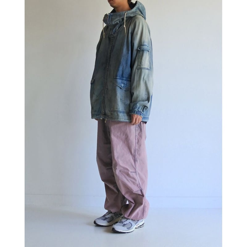 ANACHRONORM DUAL DENIM WASHED FULLZIP PARKA | M