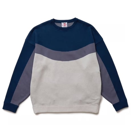 トップス SON OF THE CHEESE Border Rib Knit Shirt SON OF THE CHEESE Border Rib Knit Shirt | MAROON