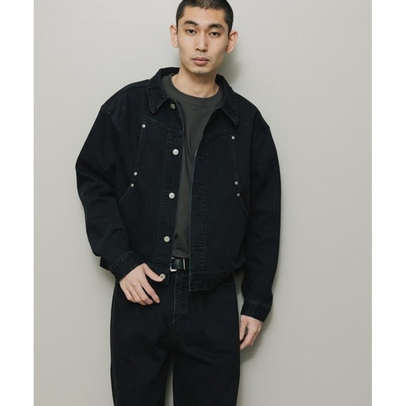 BAL CARB POCKET WASHED DENIM JACKET | MAROON