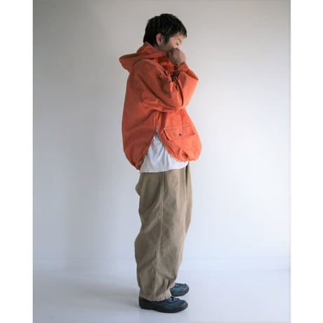 ANACHRONORM AN252 OVER DYED ANORAK PULLOVER JACKET ORANGE