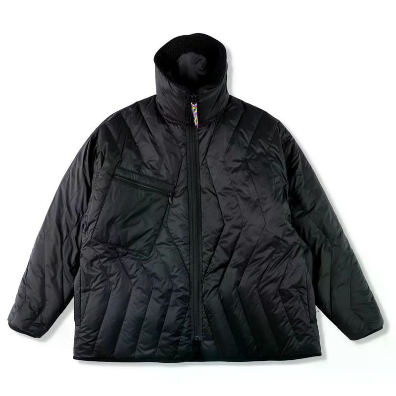 is-ness REVERSIBLE FLEECE DOWN JACKET is-ness×T