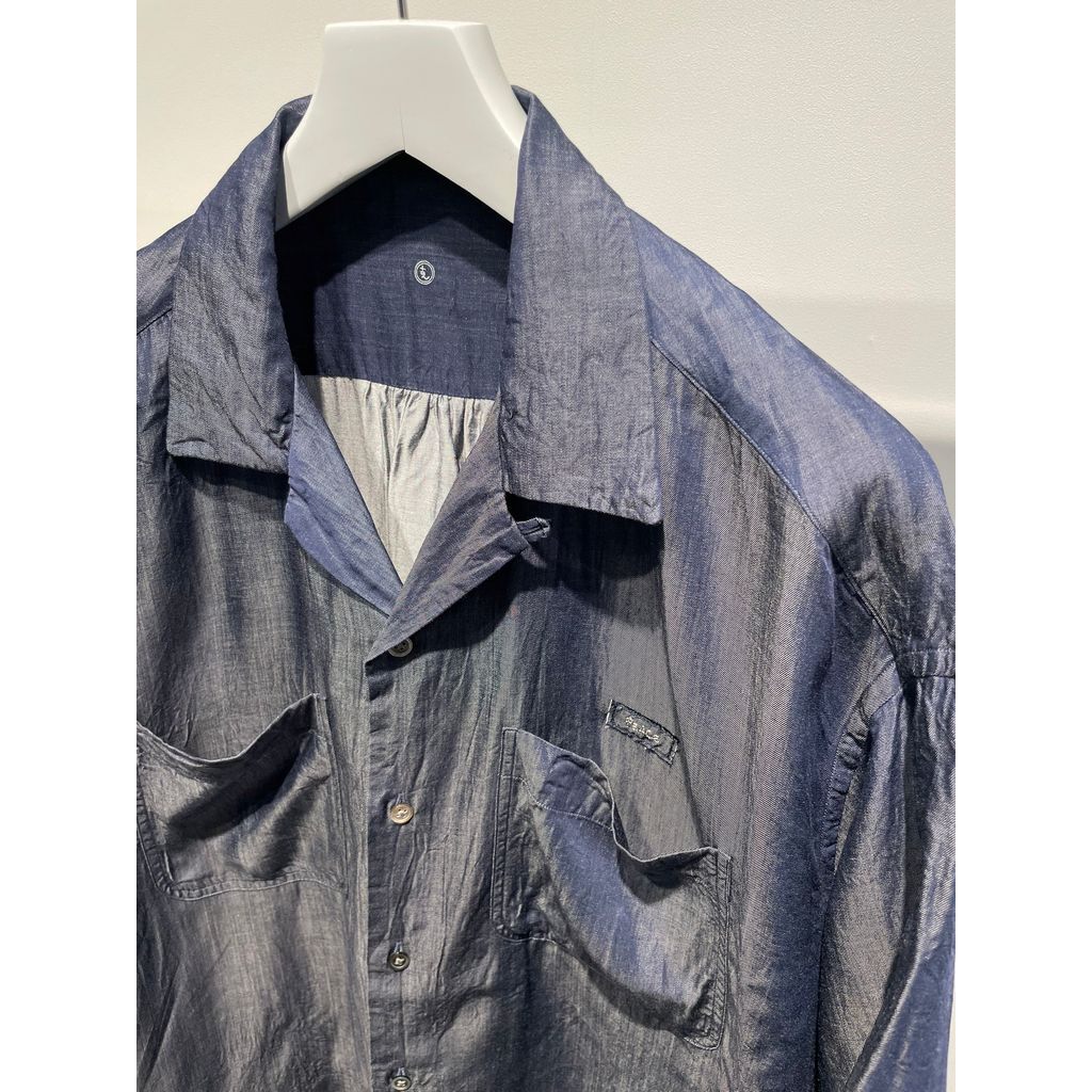 ♦︎美品♦︎ サイズ1 コモリ ボーダー　バスクシャツ　エクリュ/マリン sakishimatokyo（サキシマトーキョー）の「【USAコットン
