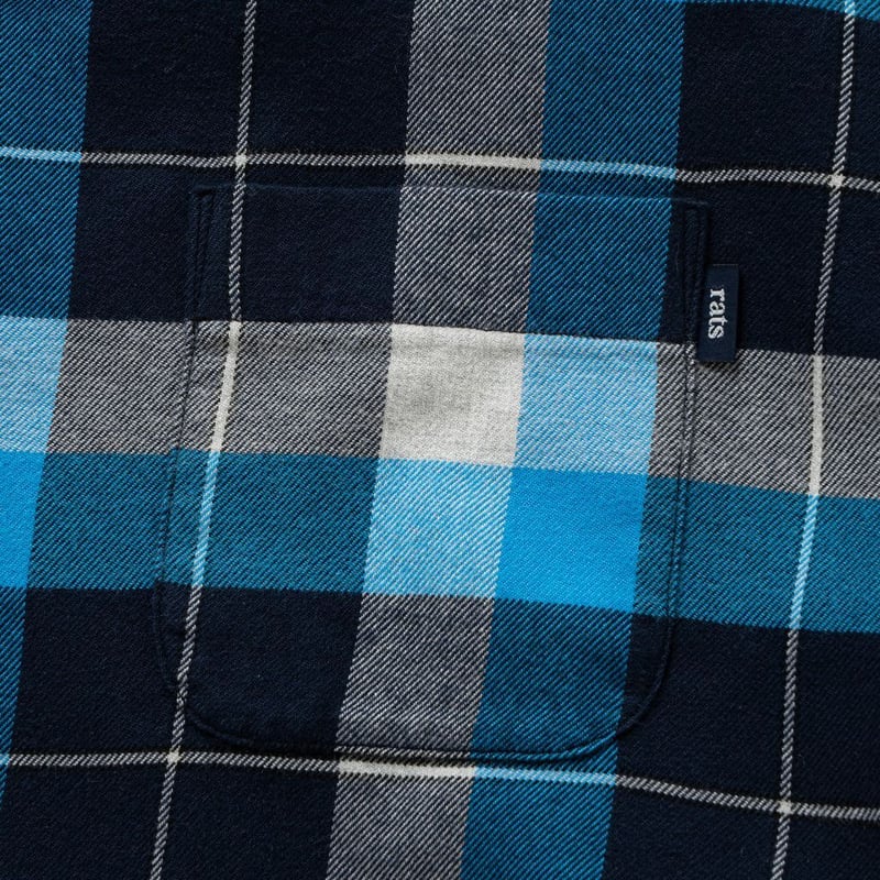 RATS COTTON RAYON CHECK SHIRT | MAROON