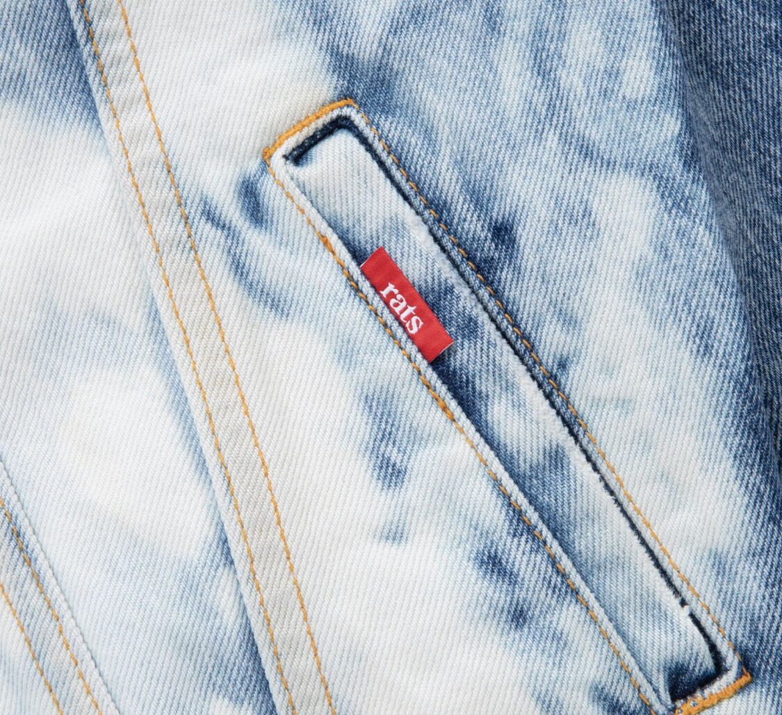 ジャケット・アウター RATS BLEACH DENIM JKT 22SS RATS BLEACH DENIM JKT | MAROON