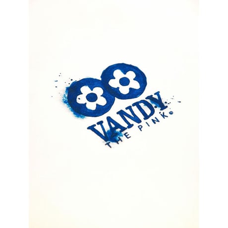 VANDY THE PINK Classic Flower Logo Water Paint Tee