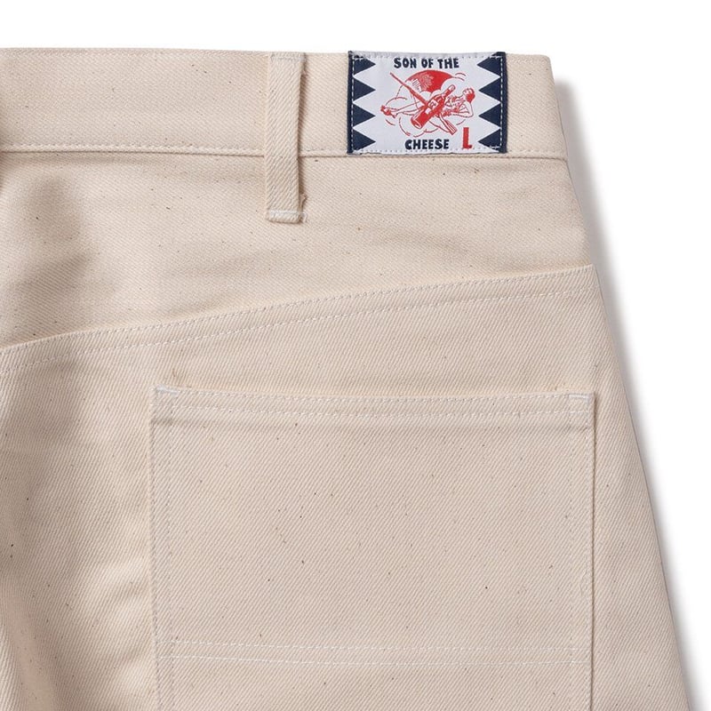 SON OF THE CHEESE Wide Denim Pants | MAROON