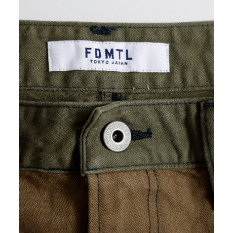 FDMTL FA26PN12C PATCHWORK DOUBLE KNEE PANTS RINSE