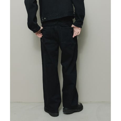 BAL 12OZ STRAIGHT LEG 5P WASHED JEAN