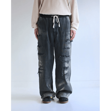 ANACHRONORM AN386-D REMAKED DOUBLE KNEE DUCK PAINTER PANTS