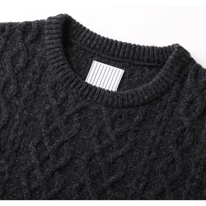 S.F.C CABLE CREW KNIT STRIPES FOR CREATIVE | MA