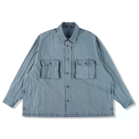 is-ness Pigment-Dyed long-Sleeve Shirt