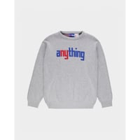 aNYthing Speedball Jaquard Knit Sweater - Heather Grey