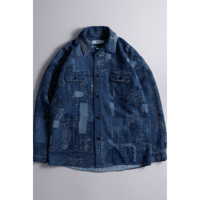 FDMTL FA26SH41JU BORO JACQUARD SHIRT JACKET 3YR WASH
