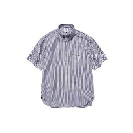 J.PRESS 【AaronChang】【UNISEX】コットンタイプライター ストライプ シャツ / B.D. / Baggy-Fit