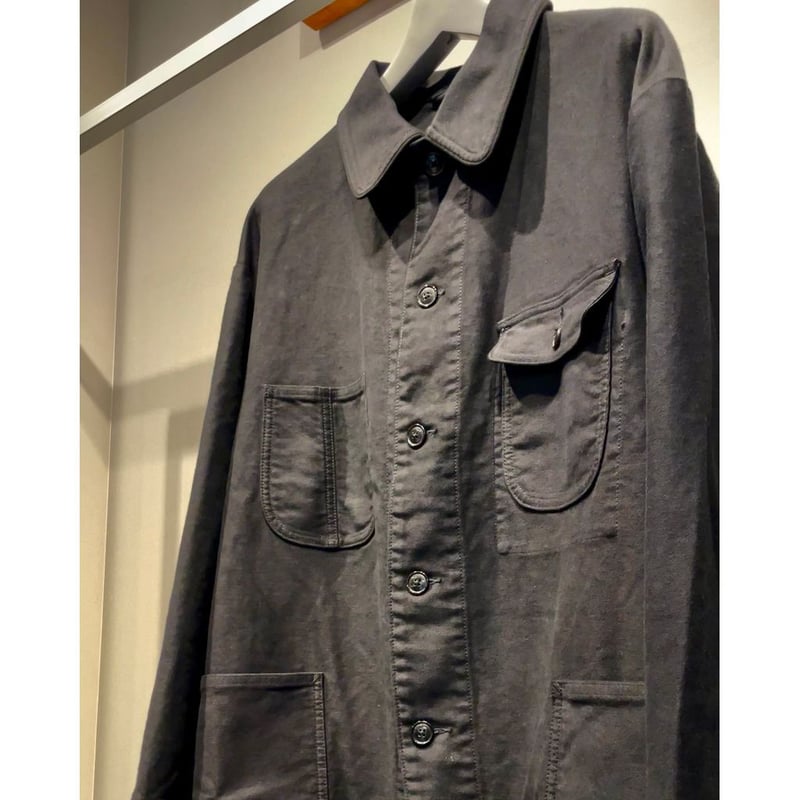 PORTER CLASSIC MOLESKIN COVERALL JACKET | MAROON