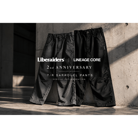 Liberaiders × LINEAGE CORE T/R SARROUEL PANTS（BLACK)