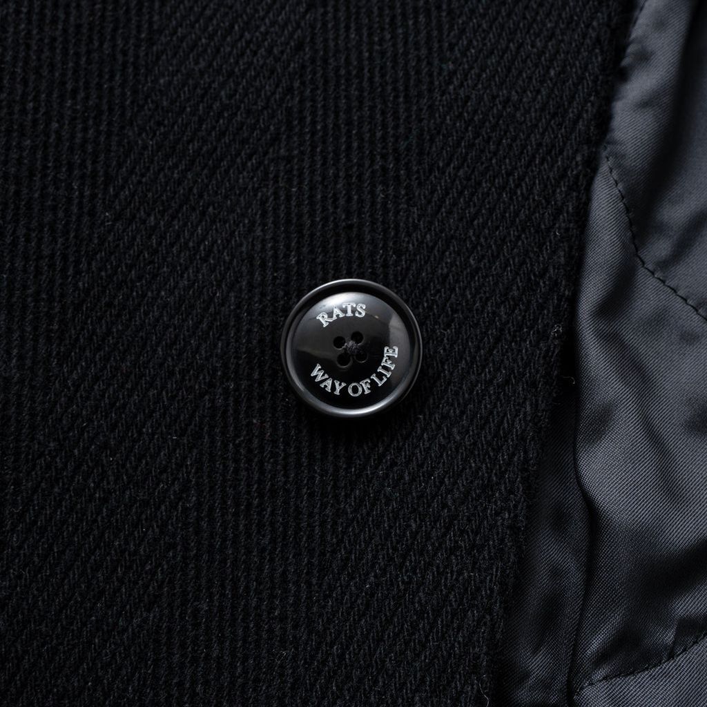 ジャケット・アウター RATS CHESTER COAT 即発送 キムタク着 RATS CHESTER COAT BLACK XL - メルカリ