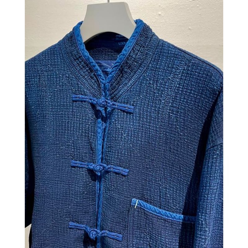 PORTER CLASSIC NEW SASHIKO LIGHT CHINESE JACKET PORTER CLASSIC NEW SASHIKO LIGHT CHINESE JACKET