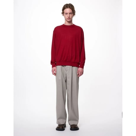 marka  Super 100s Washable Wool Jersey / Crew Neck L/S Tee