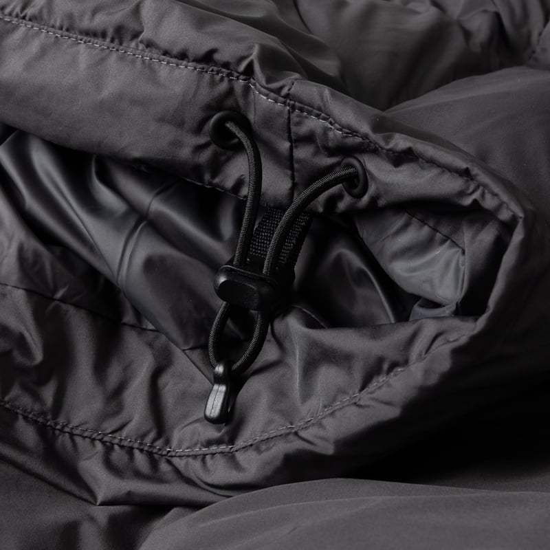 Dime Pleated Puffer (Charcoal) | MAROON