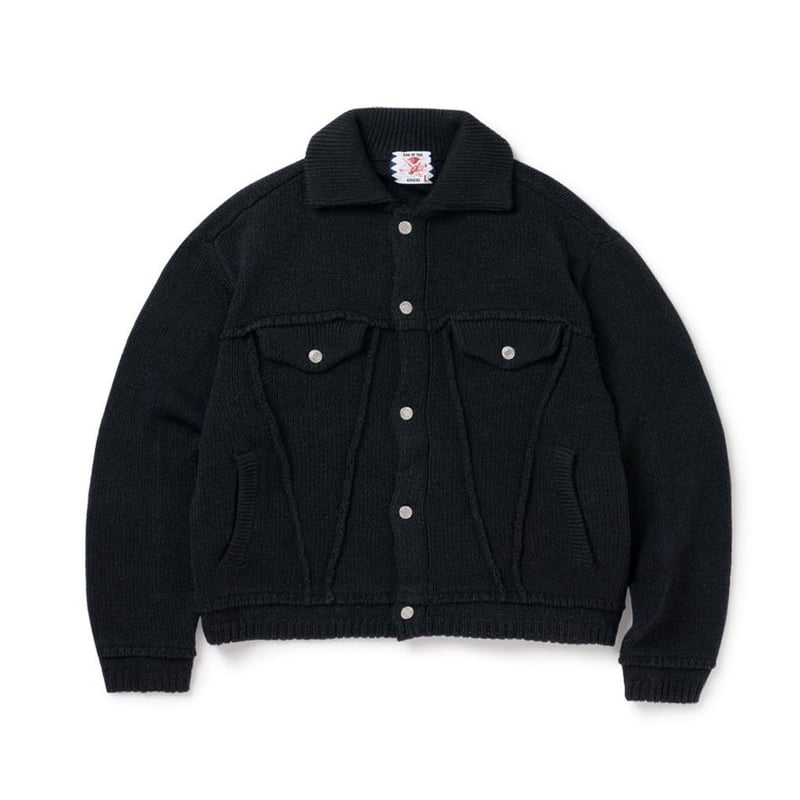 SON OF THE CHEESE 3RD KNIT JACKET | MAROON SON OF THE CHEESE 3RD KNIT JACKET | MAROON