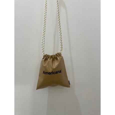 Americana TEMBEA PVCコーティング 巾着バッグ