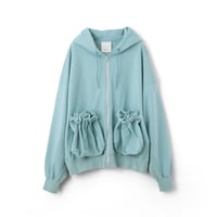 refomed "KINCHAKU" ZIPUP HOODIE