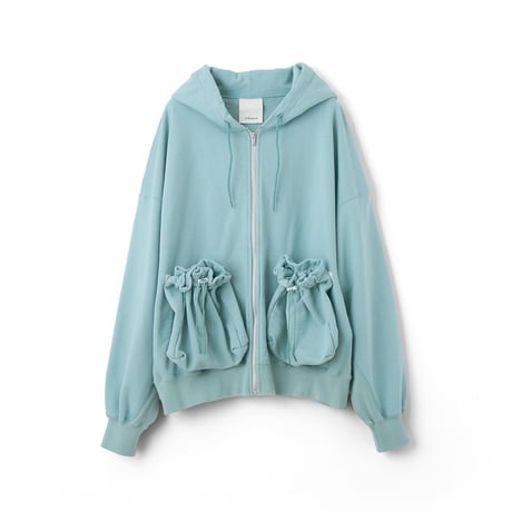 refomed "KINCHAKU" ZIPUP HOODIE