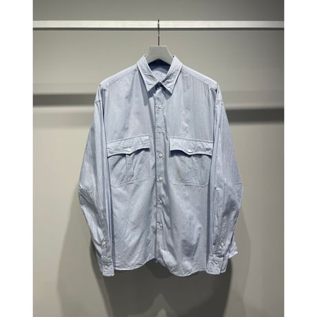 PORTER CLASSIC ROLL UP STRIPE SHIRT